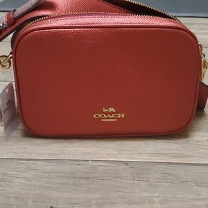 Rare COACH jess Metallic orange cross body